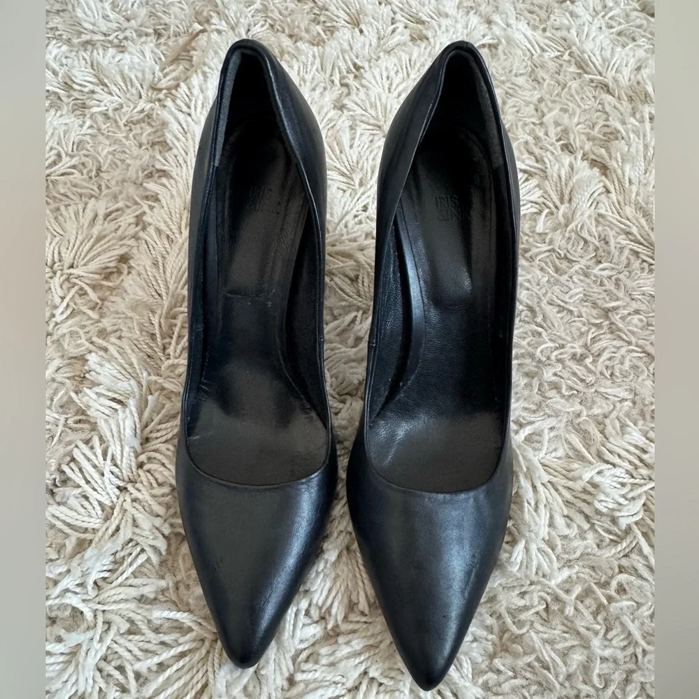 Iris & Ink Black Leather Women's Heels size 36 - Picture 6 of 6